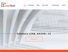 Tablet Screenshot of leantech.com.pl
